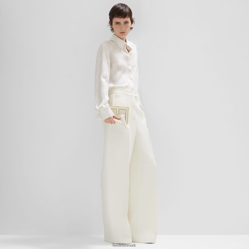 sammenflettet stofpose Kvinder Fendi tilbehør hvid A44V2D618