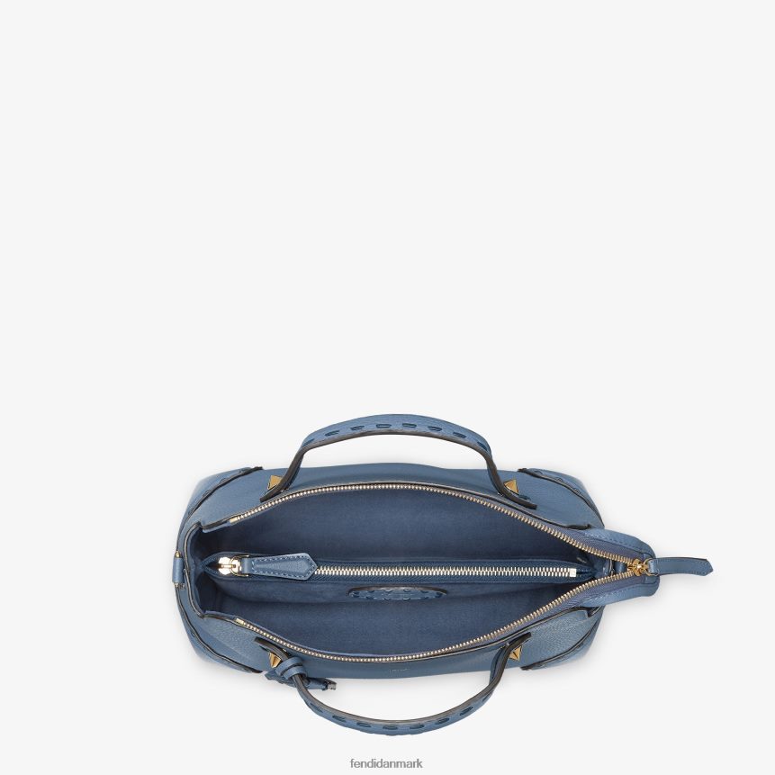 selleria boston taske med oversize syninger Kvinder Fendi tilbehør blå A44V2D745