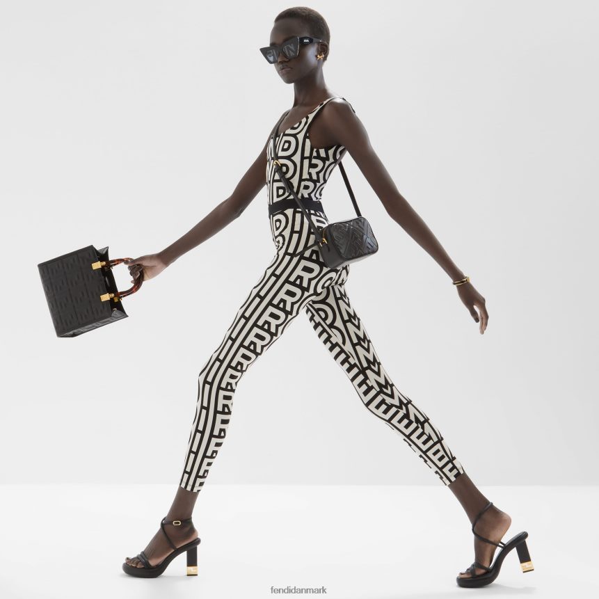 sunshine lille læder shopper Kvinder Fendi tilbehør sort A44V2D704