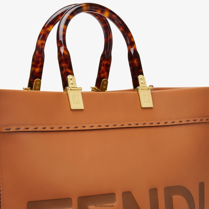 sunshine medium læder shopper Kvinder Fendi tilbehør Brun A44V2D523