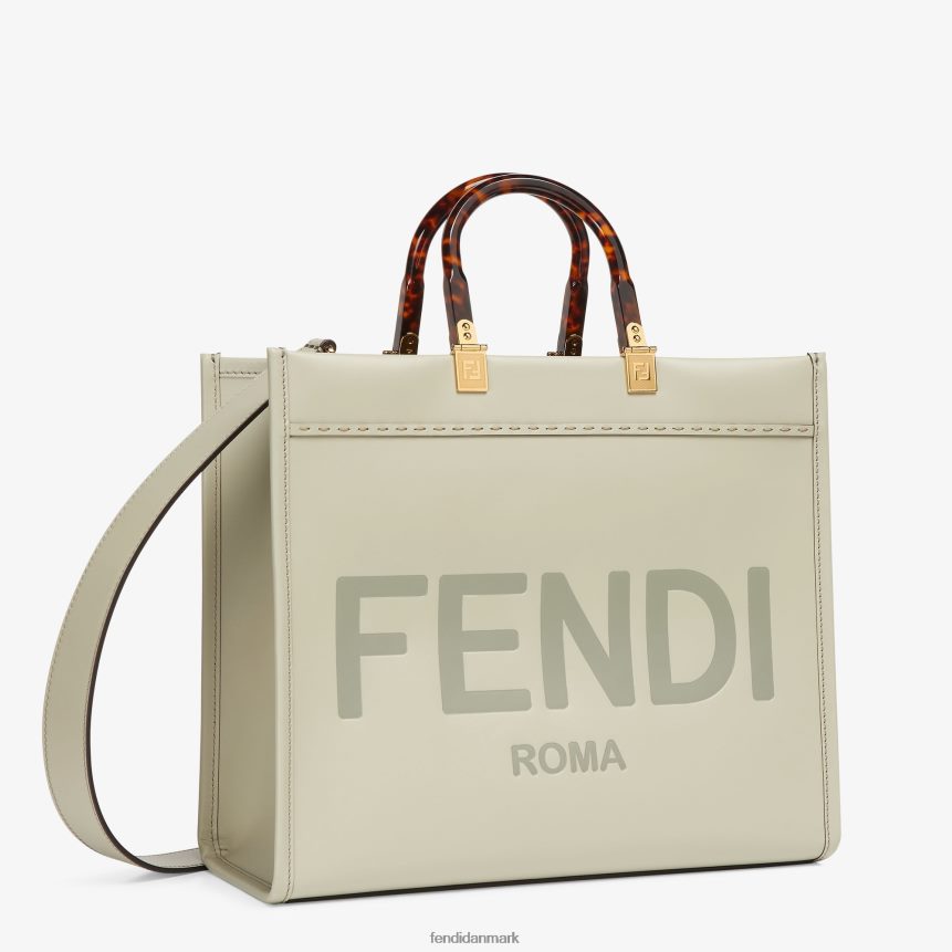 sunshine medium læder shopper Kvinder Fendi tilbehør grøn A44V2D724