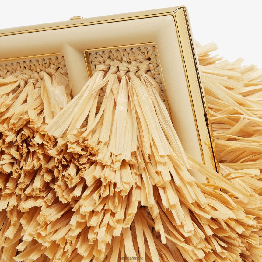 taske med naturlige raffia frynser Kvinder Fendi tilbehør beige A44V2D671