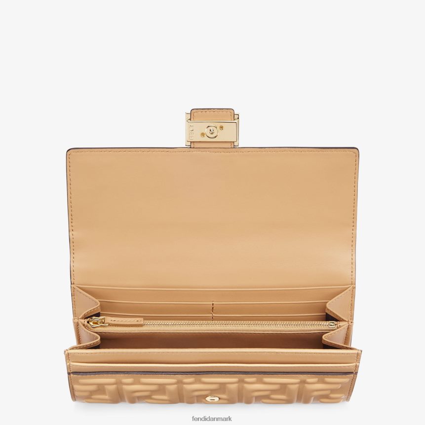 baguette pung i kontinental nappa læder Kvinder Fendi tilbehør beige A44V2D1562