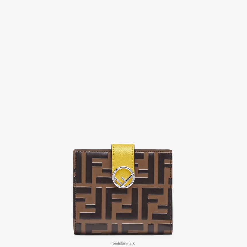 kompakt læderpung Kvinder Fendi tilbehør Brun A44V2D1582