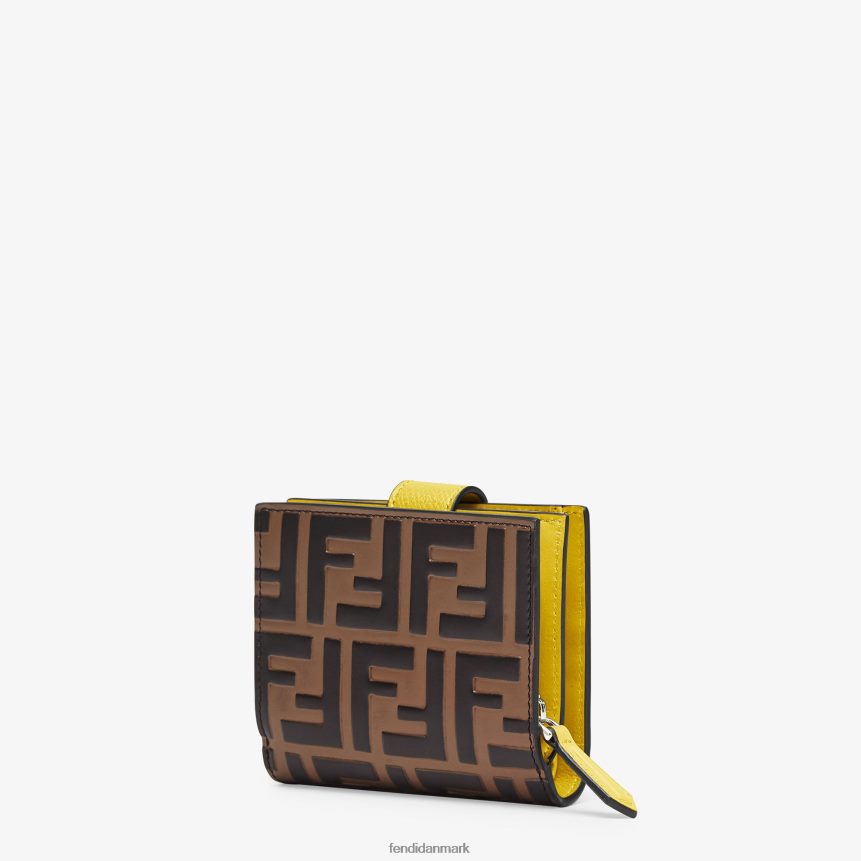 kompakt læderpung Kvinder Fendi tilbehør Brun A44V2D1582