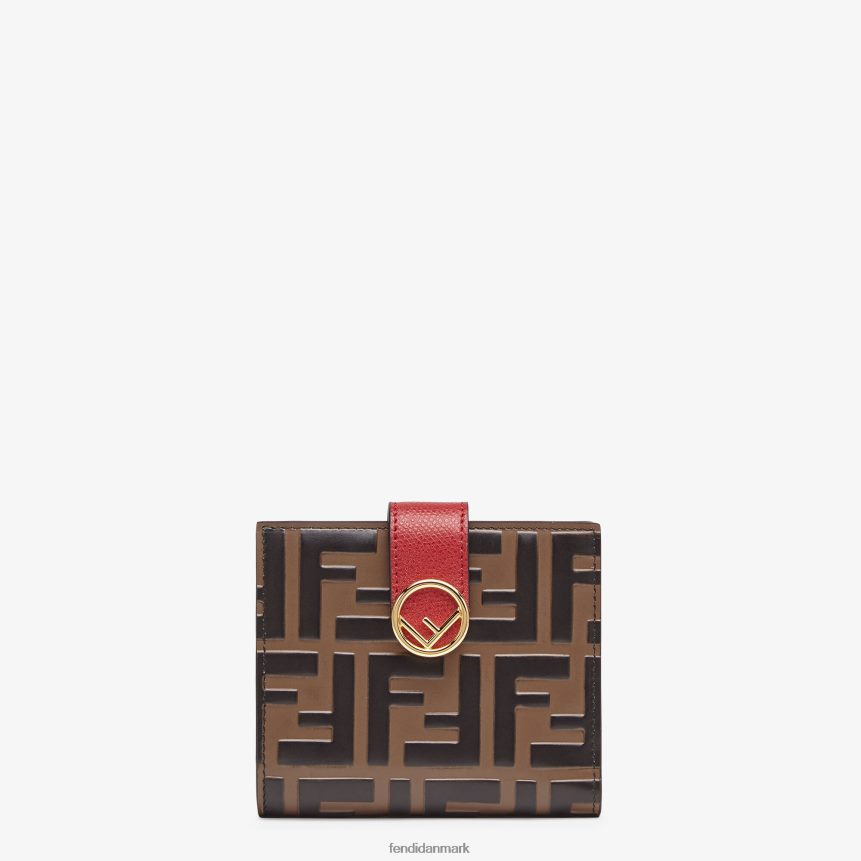 kompakt læderpung Kvinder Fendi tilbehør Brun A44V2D1594