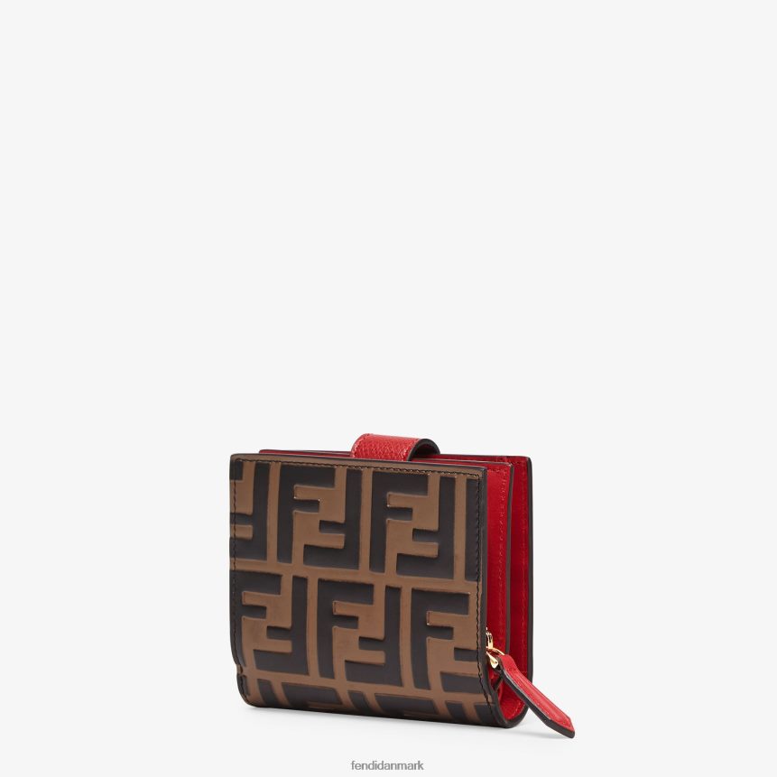 kompakt læderpung Kvinder Fendi tilbehør Brun A44V2D1594