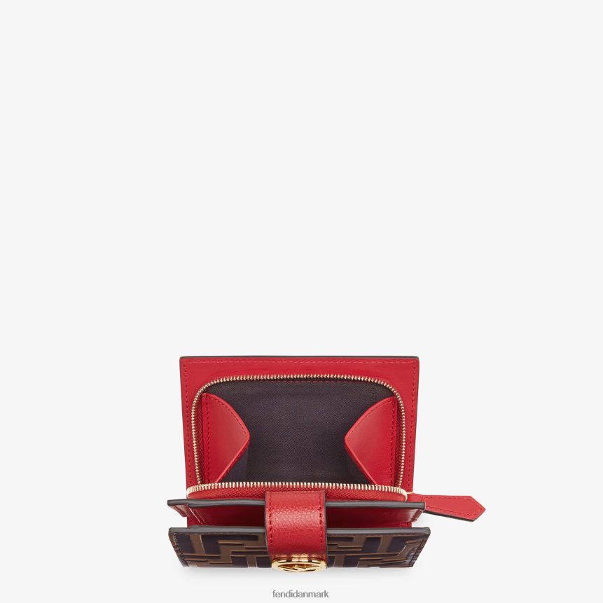 kompakt læderpung Kvinder Fendi tilbehør Brun A44V2D1594
