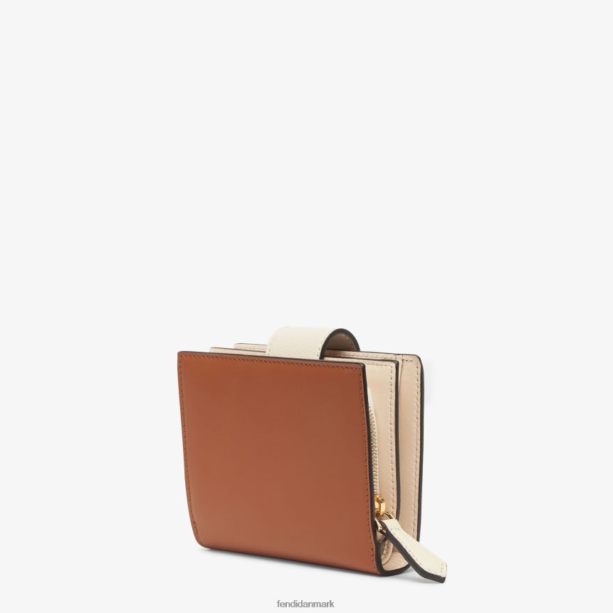 kompakt tofarvet pung i camellia læder Kvinder Fendi tilbehør flerfarvet A44V2D1438