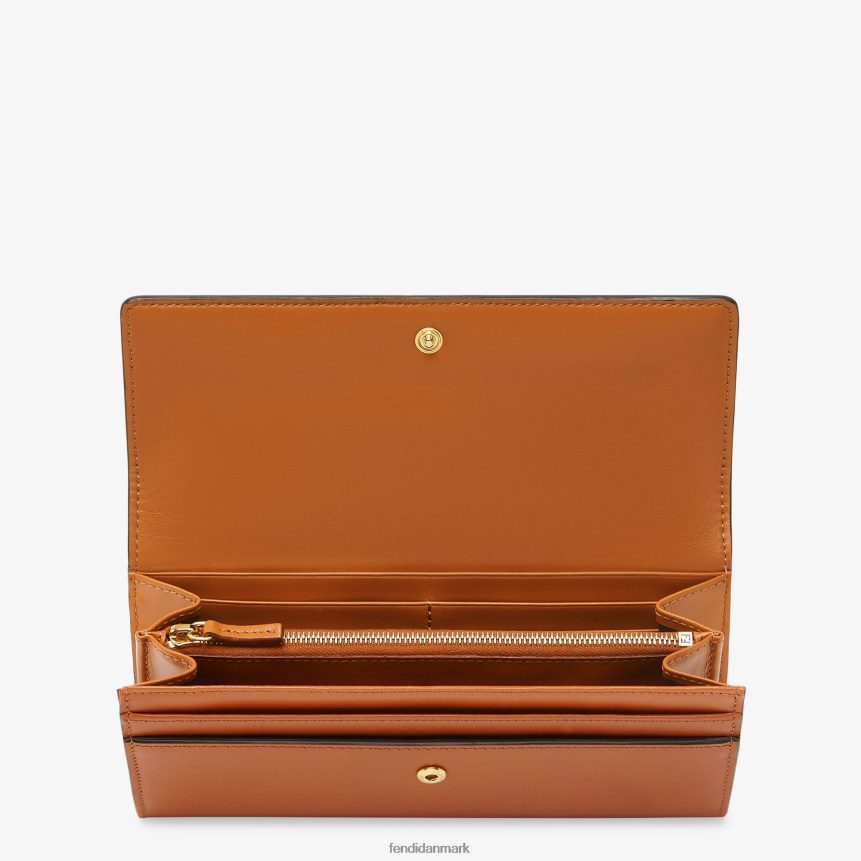 kontinental læder pung Kvinder Fendi tilbehør Brun A44V2D1489