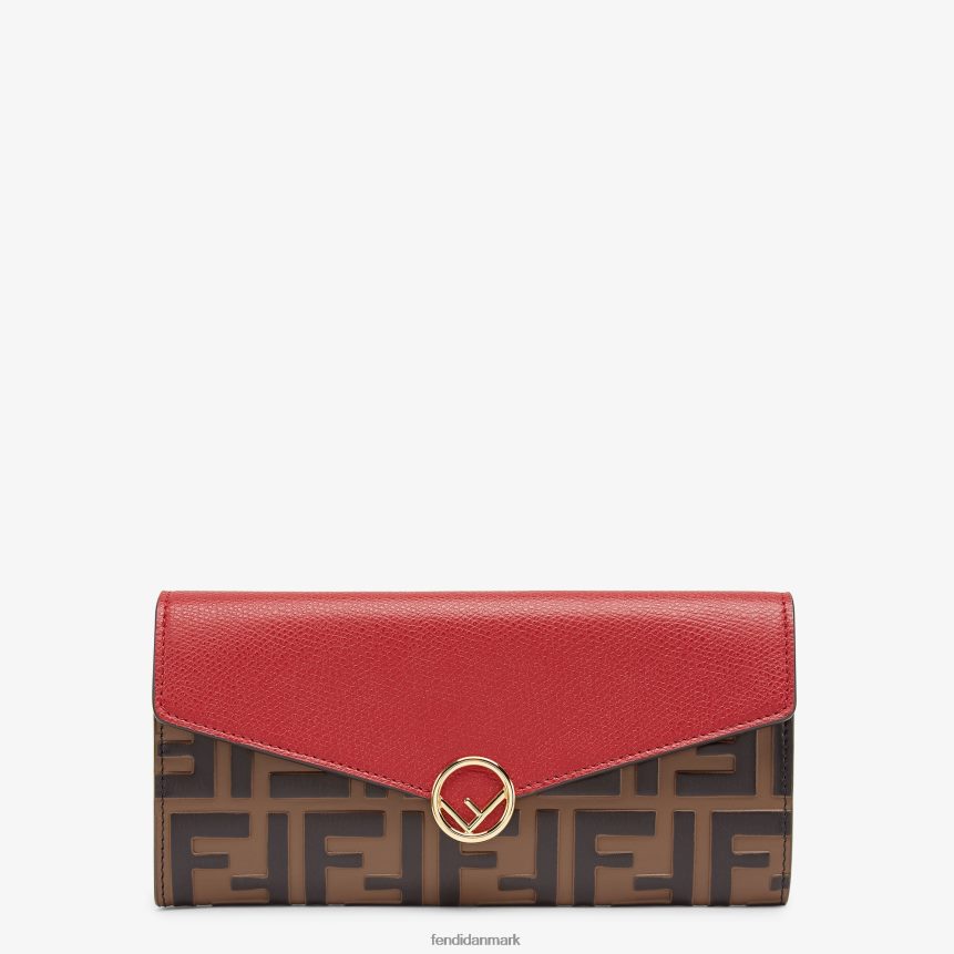 kontinental læder pung Kvinder Fendi tilbehør rød A44V2D1599