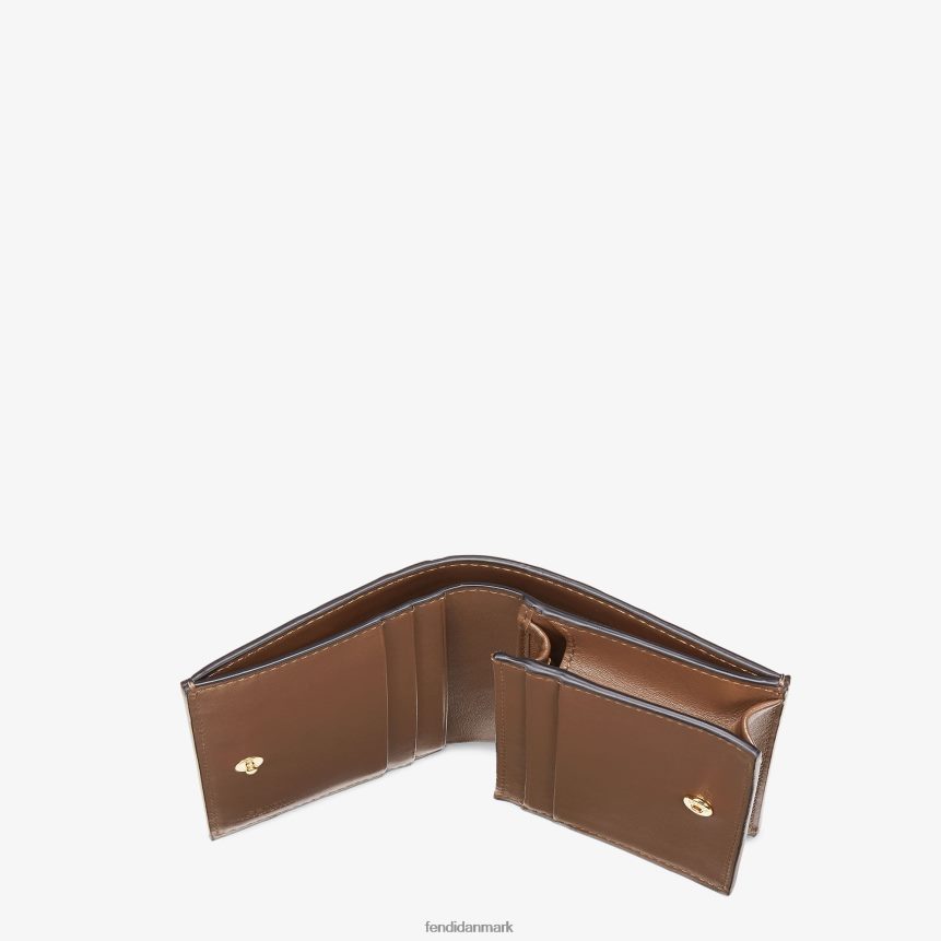 lille læderpung Kvinder Fendi tilbehør Brun A44V2D1481