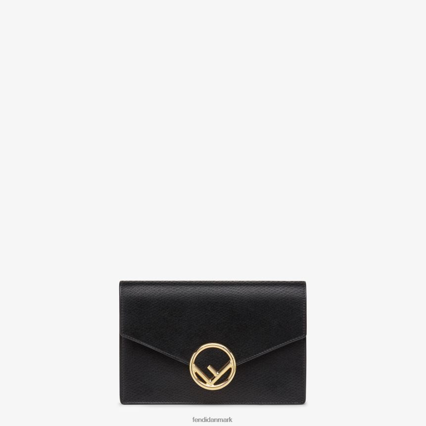 mini taske i læder Kvinder Fendi tilbehør sort A44V2D1606