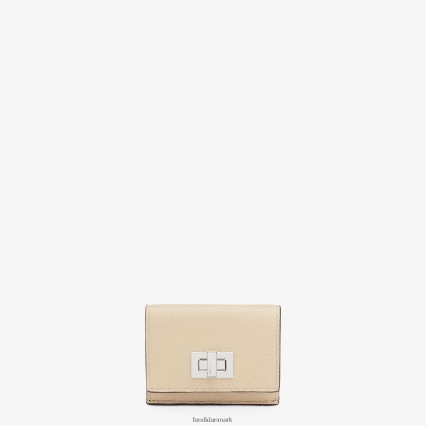 peekaboo mikro trifold læder pung Kvinder Fendi tilbehør beige A44V2D1543
