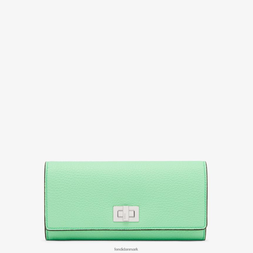 peekaboo pung i kontinental læder Kvinder Fendi tilbehør grøn A44V2D1484