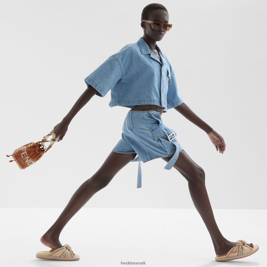 blege raffia rutsjebaner Kvinder Fendi fodtøj beige A44V2D1310