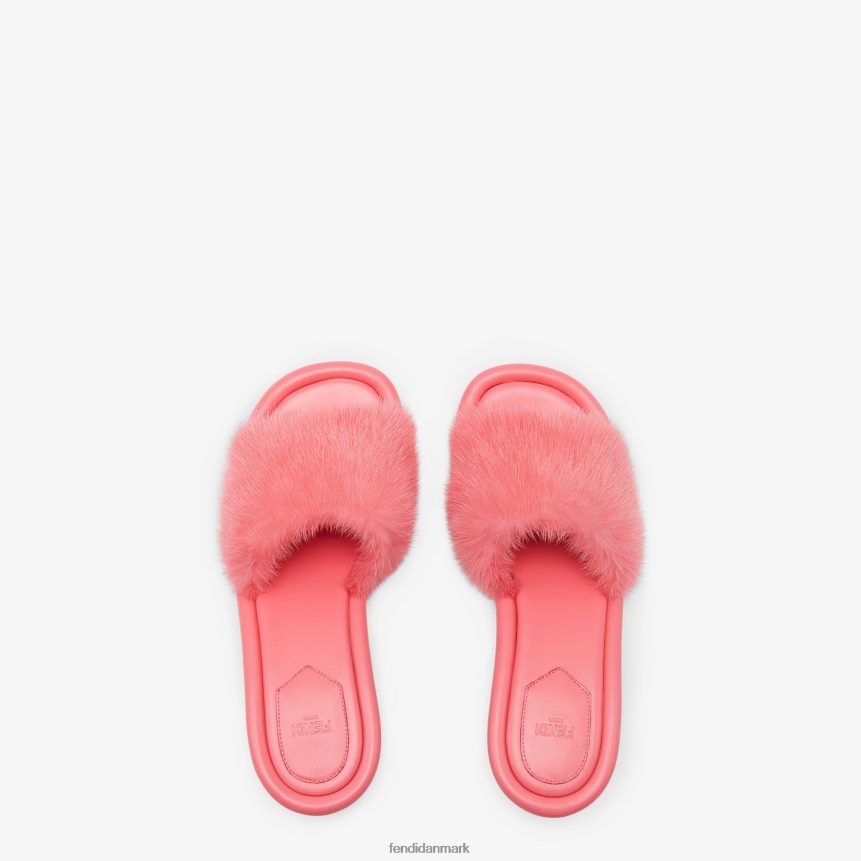 mink rutsjebaner Kvinder Fendi fodtøj lyserød A44V2D1322