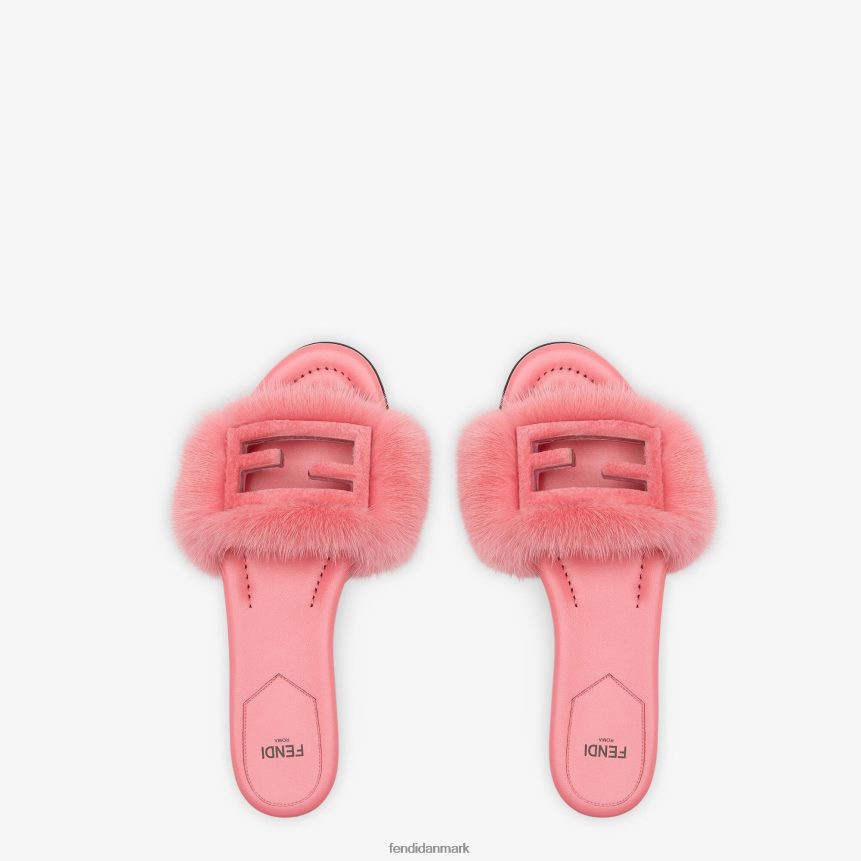 mink rutsjebaner Kvinder Fendi fodtøj lyserød A44V2D1332