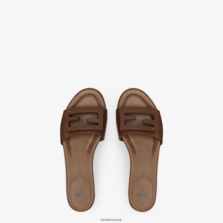 signatur læder dias Kvinder Fendi fodtøj Brun A44V2D1357