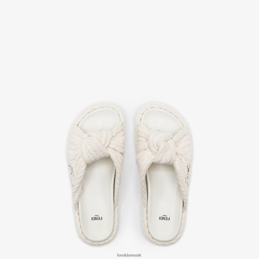 stofglas Kvinder Fendi fodtøj beige A44V2D1311