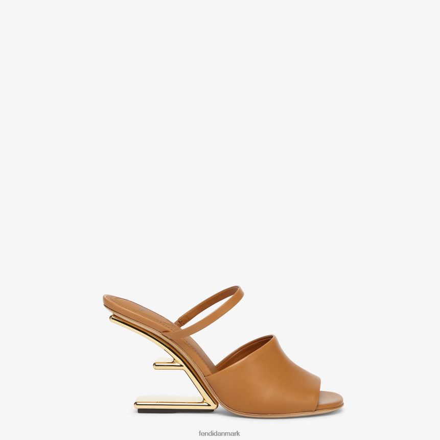 højhælede læder sandaler Kvinder Fendi fodtøj Brun A44V2D1342