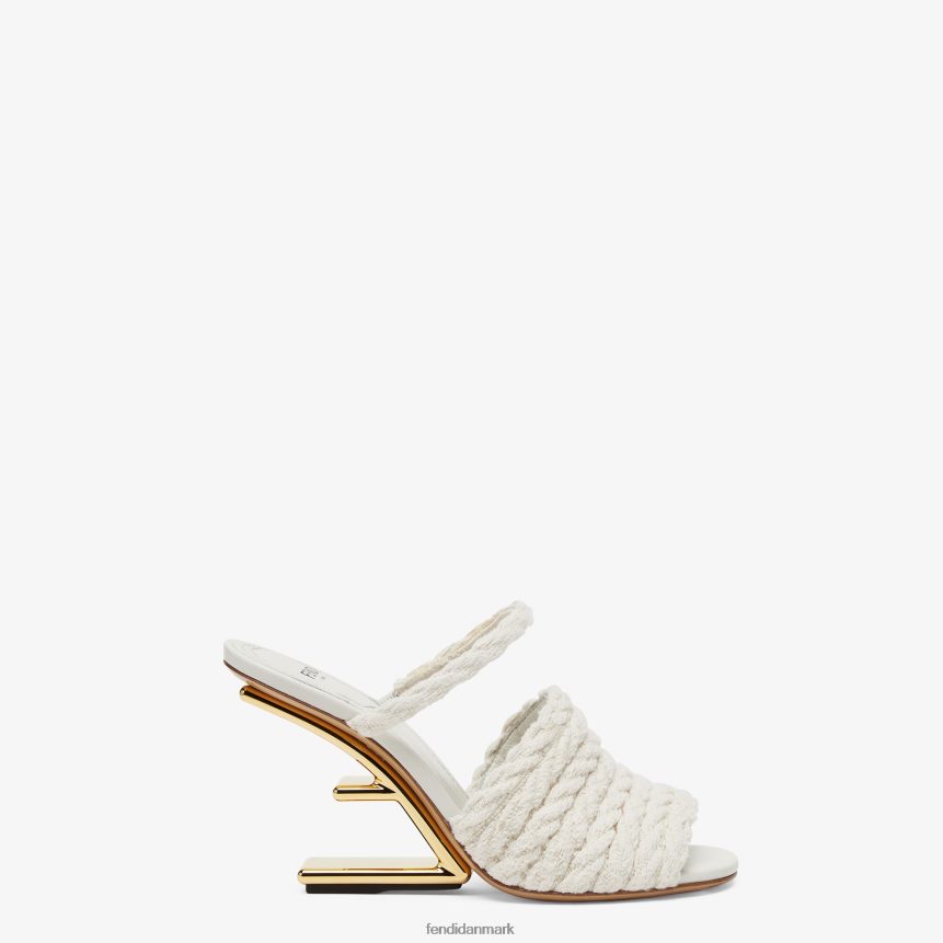 højhælede stofsandaler Kvinder Fendi fodtøj beige A44V2D1309