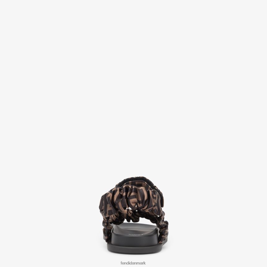 satinsandaler Kvinder Fendi fodtøj Brun A44V2D1271