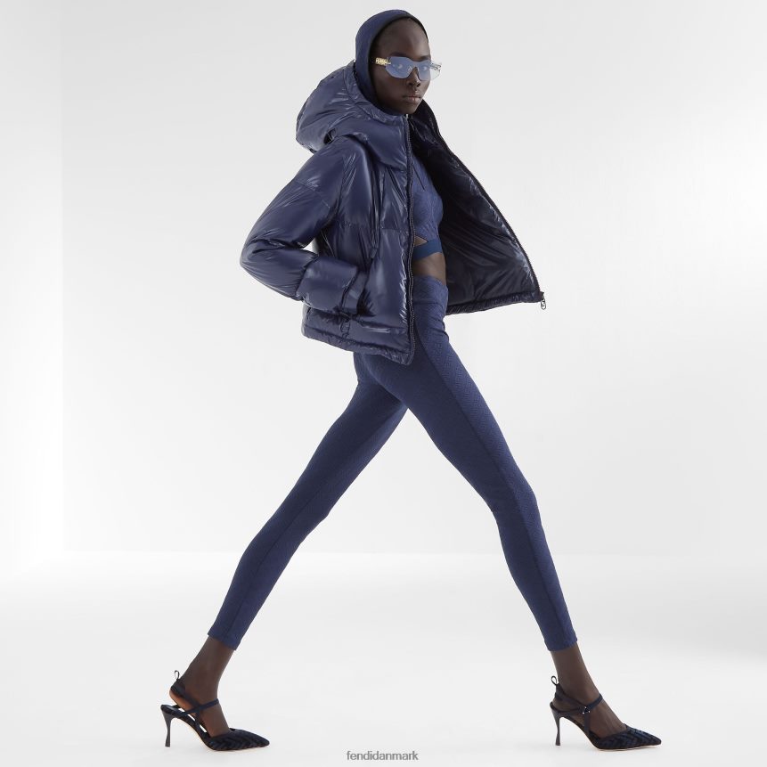 højhælede ff chenille slingbacks Kvinder Fendi fodtøj blå A44V2D1348