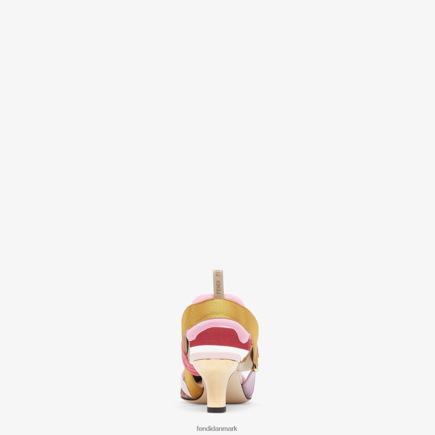 mesh mellemhælede slingbacks Kvinder Fendi fodtøj Brun A44V2D1390