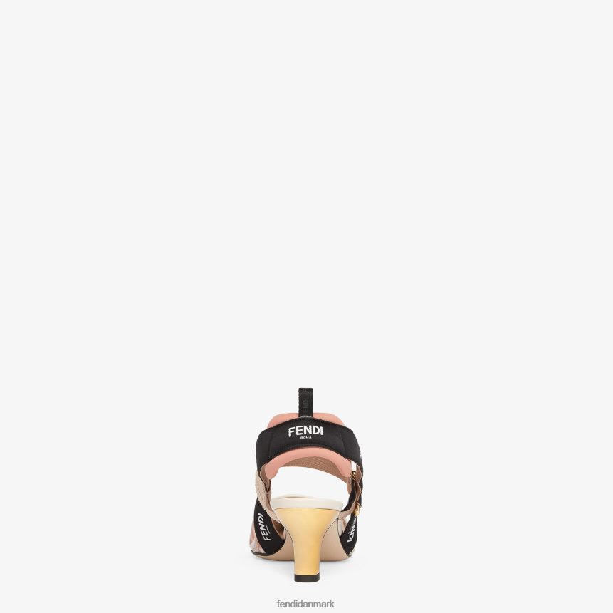 mesh mellemhælede slingbacks Kvinder Fendi fodtøj lyserød A44V2D1349