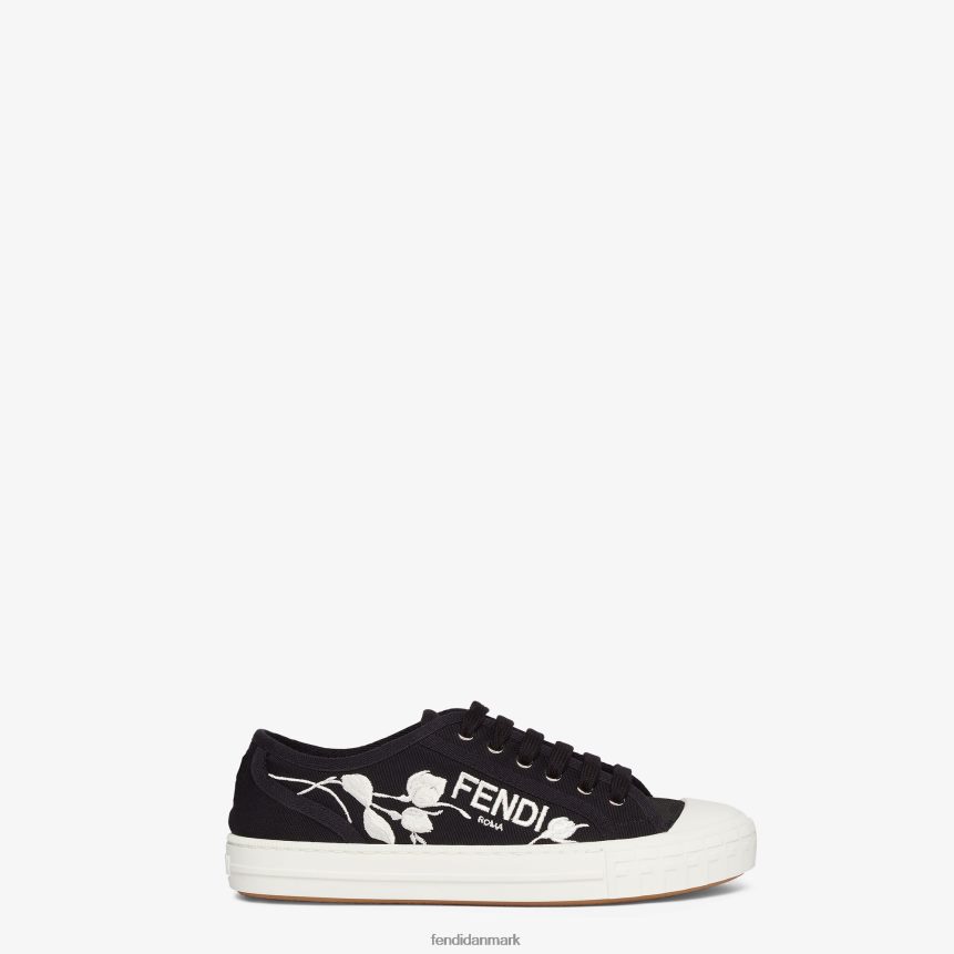 kanvas lave toppe Kvinder Fendi fodtøj sort A44V2D1327