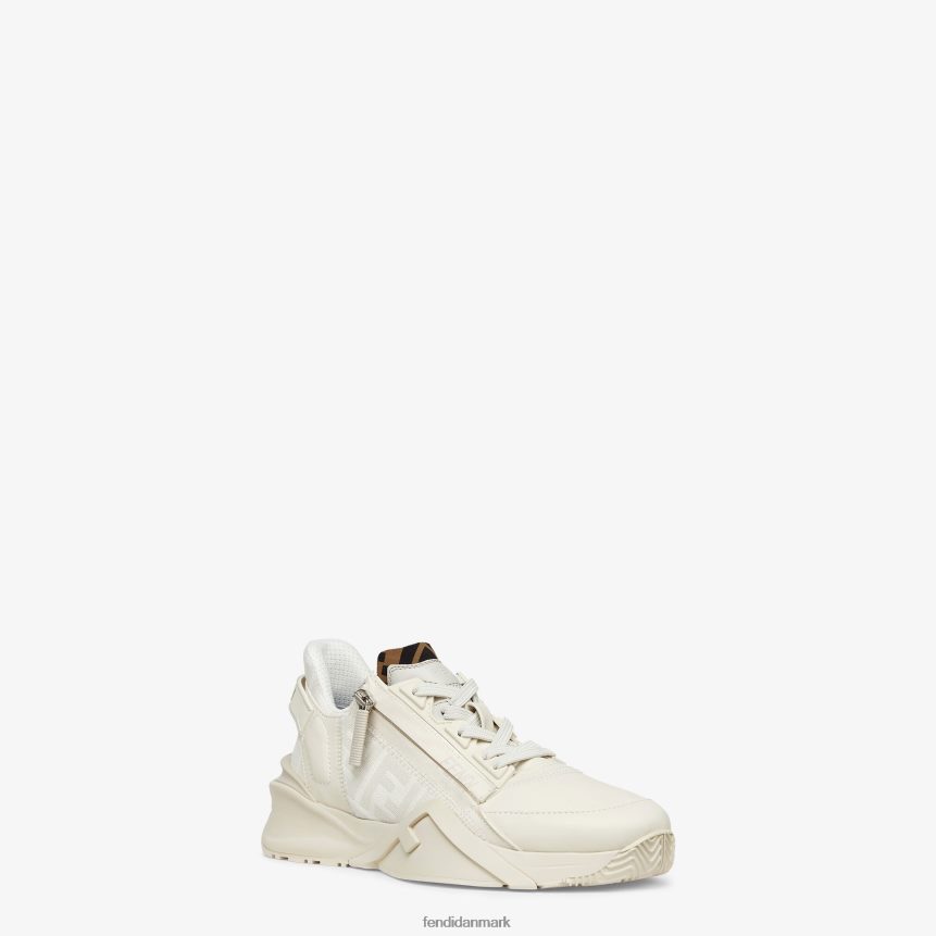 læder lave toppe Kvinder Fendi fodtøj hvid A44V2D1387