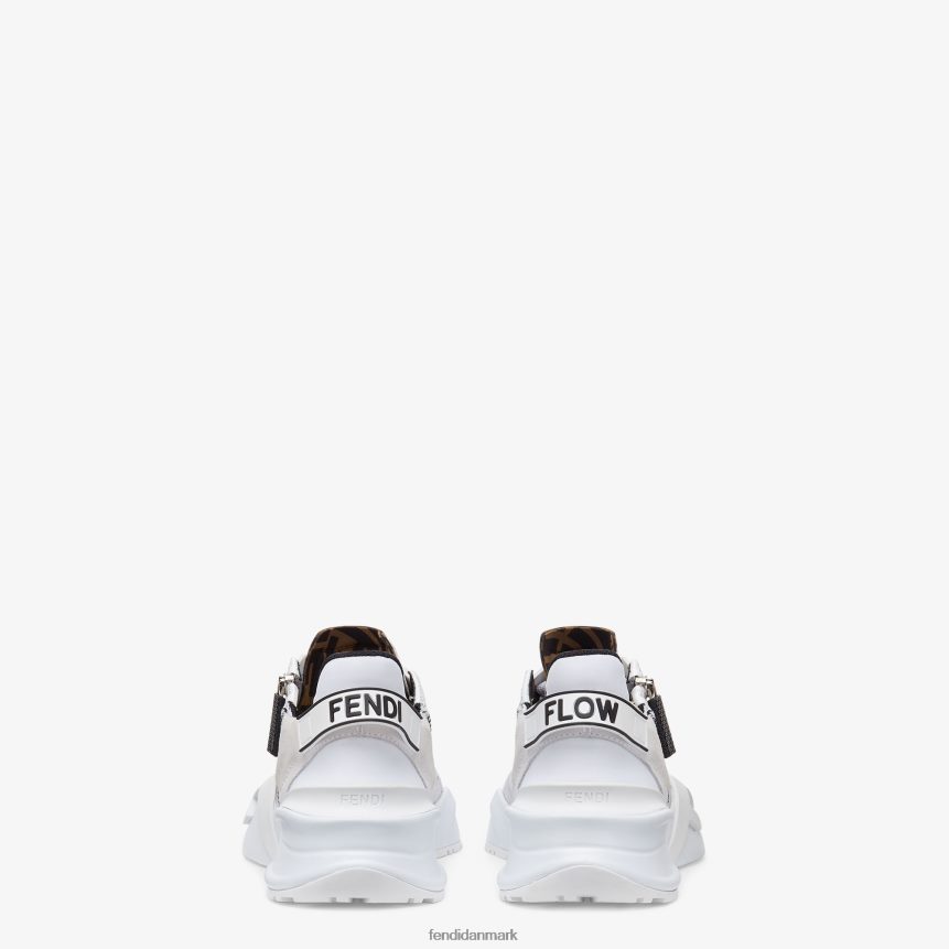 lave toppe i nylon og ruskind Kvinder Fendi fodtøj hvid A44V2D1289