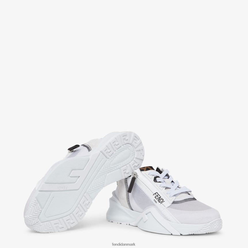 lave toppe i nylon og ruskind Kvinder Fendi fodtøj hvid A44V2D1289