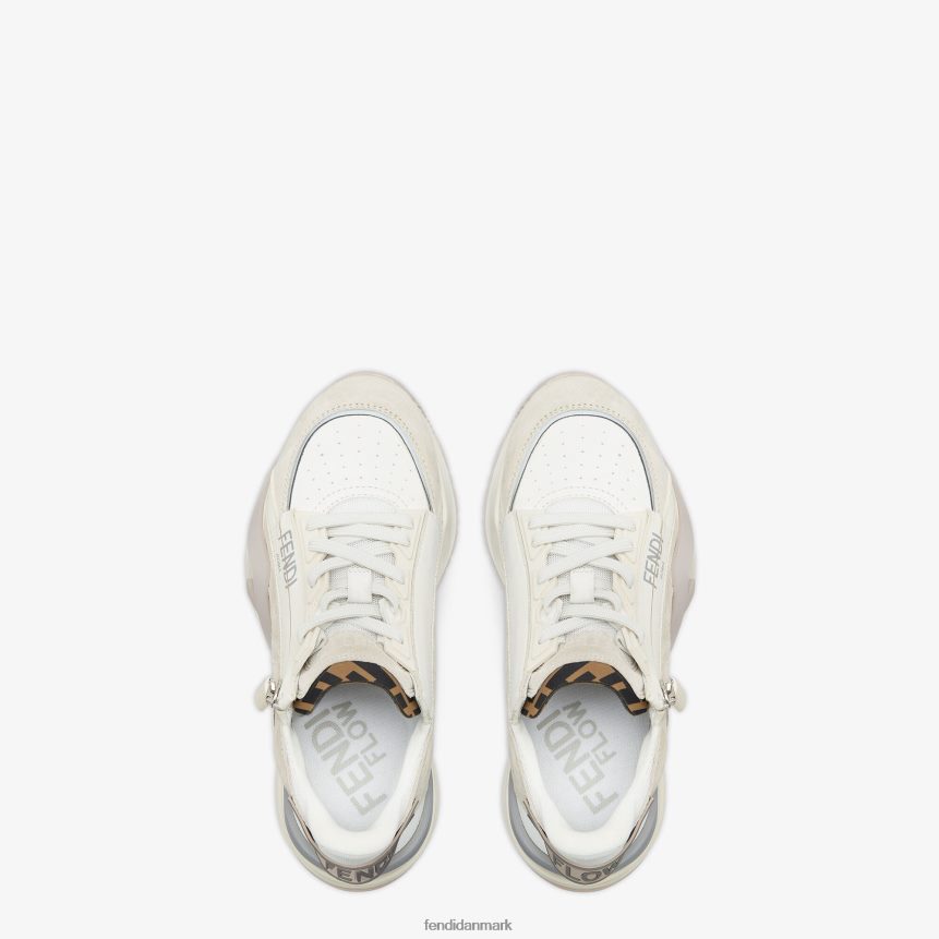 ruskind lave toppe Kvinder Fendi fodtøj hvid A44V2D1287