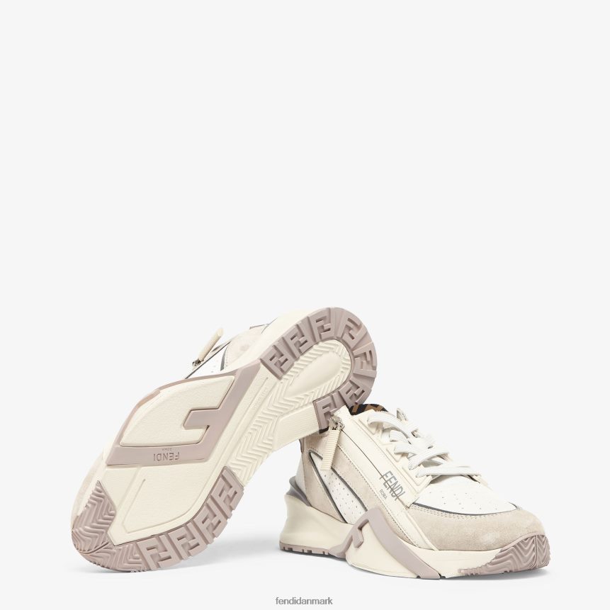 ruskind lave toppe Kvinder Fendi fodtøj hvid A44V2D1287