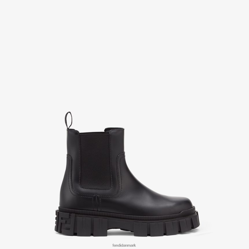 chelsea-støvler i læder Kvinder Fendi fodtøj sort A44V2D1361