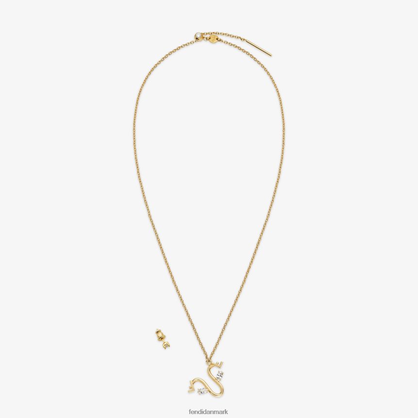 Stenbukken sæt Kvinder Fendi smykker guld A44V2D1643