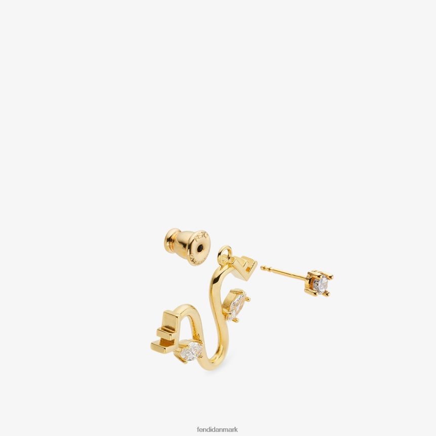Stenbukken sæt Kvinder Fendi smykker guld A44V2D1643