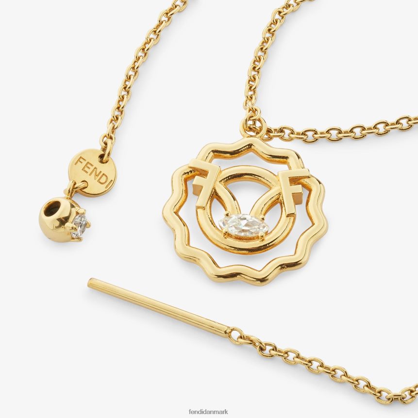 leo sæt Kvinder Fendi smykker guld A44V2D1637