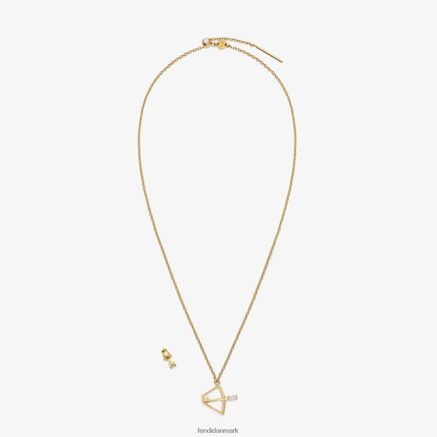 skytte sæt Kvinder Fendi smykker guld A44V2D1640