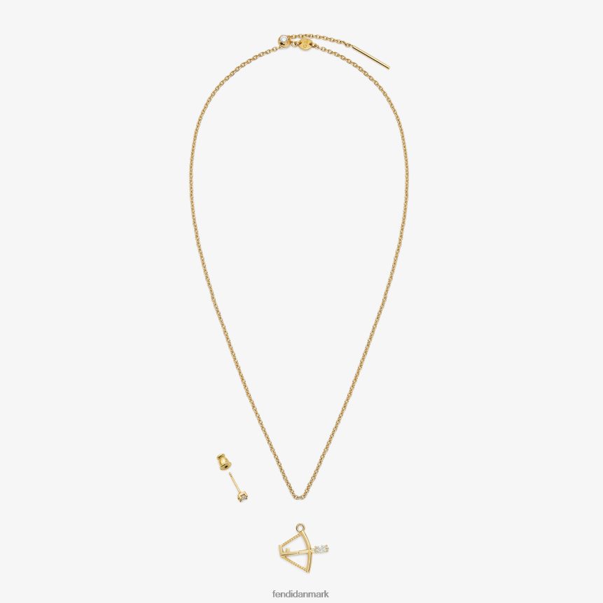skytte sæt Kvinder Fendi smykker guld A44V2D1640