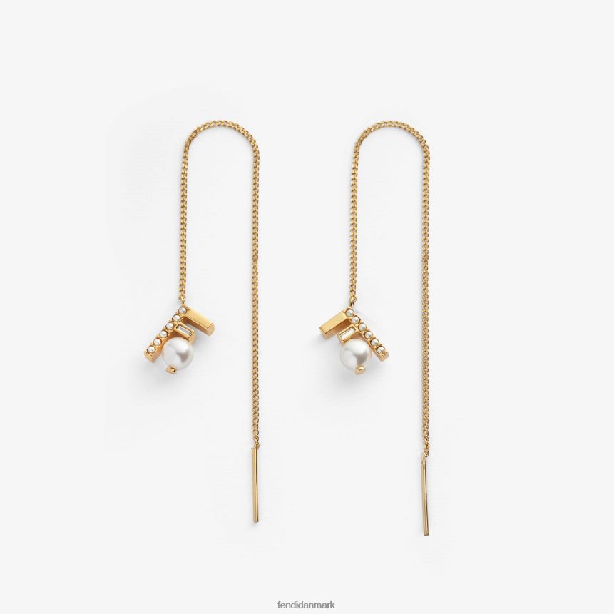 første øreringe Kvinder Fendi smykker guld A44V2D1710