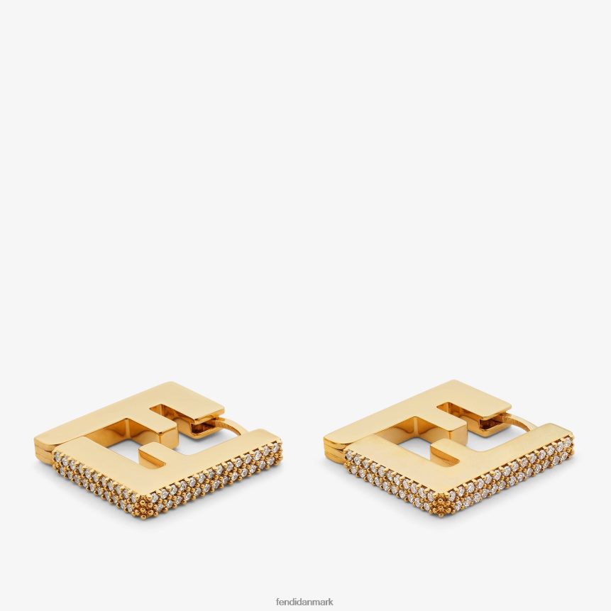 metal øreringe Kvinder Fendi smykker guld A44V2D1613