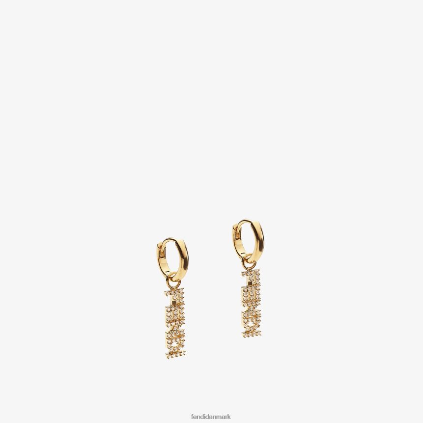 signatur øreringe Kvinder Fendi smykker guld A44V2D1624