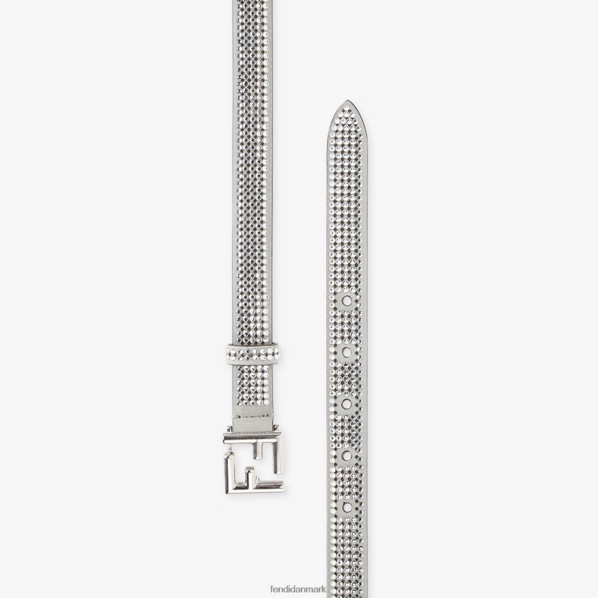 bælte med all-over krystaller Kvinder Fendi tilbehør grå A44V2D165