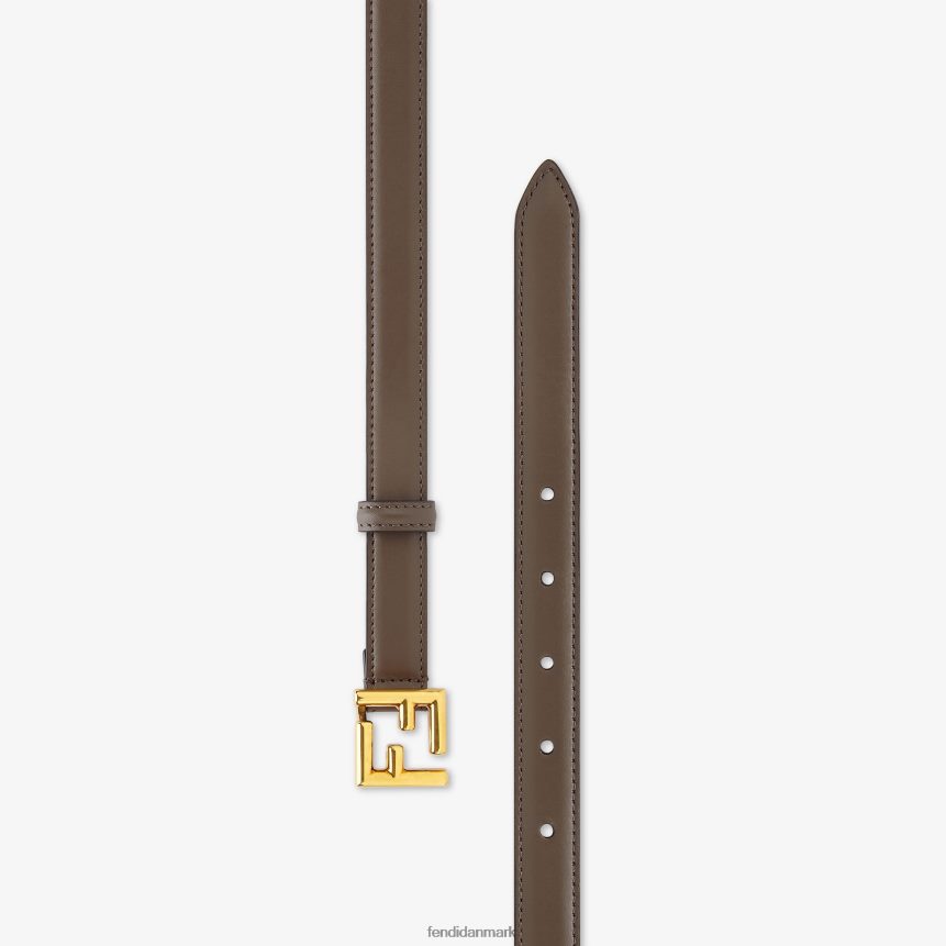 ff læderbælte Kvinder Fendi tilbehør Brun A44V2D281