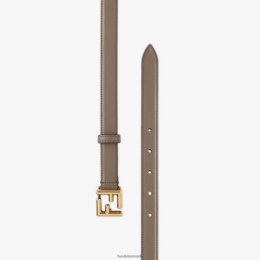 ff læderbælte Kvinder Fendi tilbehør Brun A44V2D416