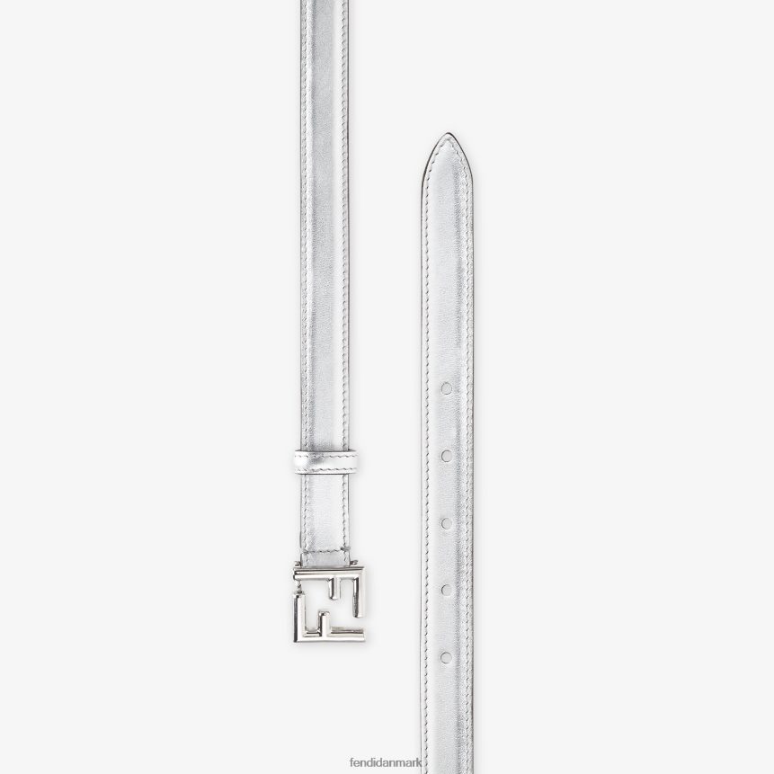 ff læderbælte Kvinder Fendi tilbehør sølv A44V2D163