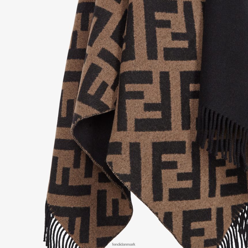 uld og kashmir poncho Kvinder Fendi tilbehør flerfarvet A44V2D272